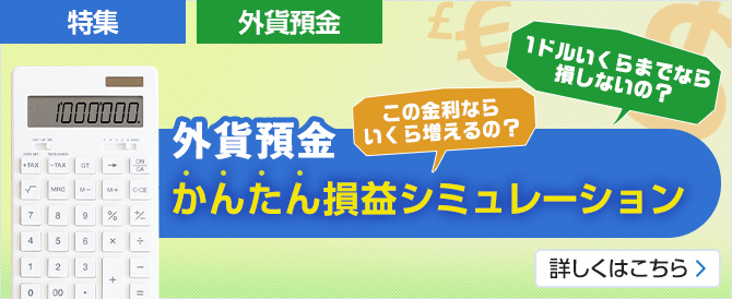 外貨預金かんたん損益シミュレーション
