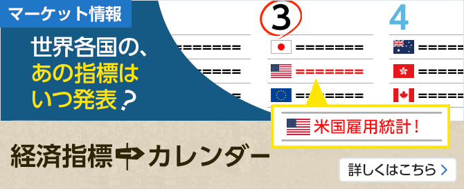 世界各国の、あの指標はいつ発表?経済指標カレンダー