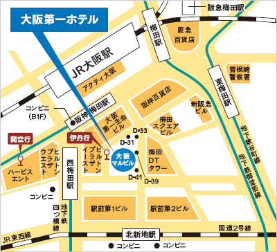 大阪第一ホテル 6階 ランスロット