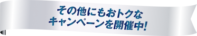 その他にもおトクなキャンペーンを開催中！