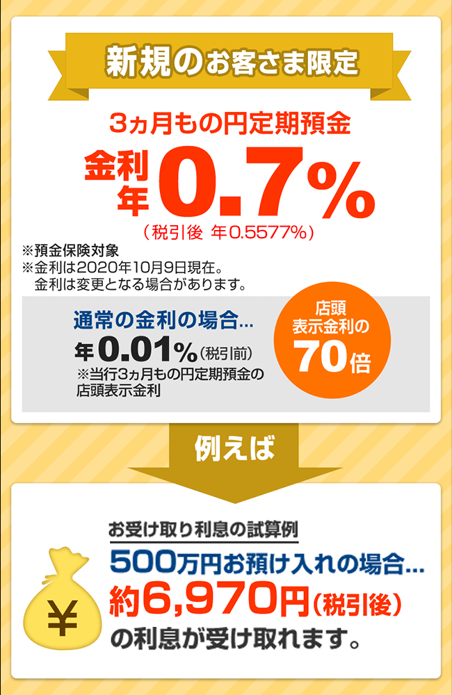 新規のお客さま限定