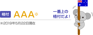 格付　AAA　※2019年5月22日現在